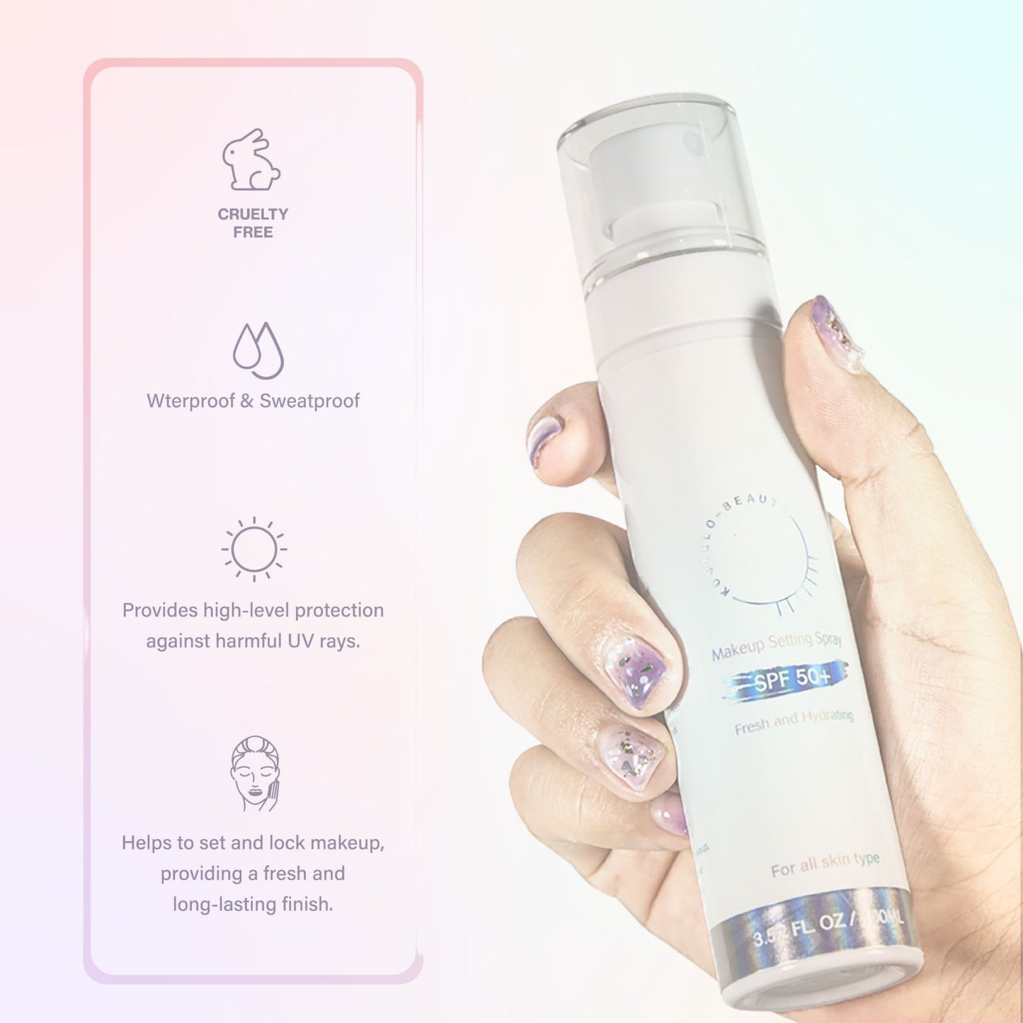 Make up setting spray SPF +50