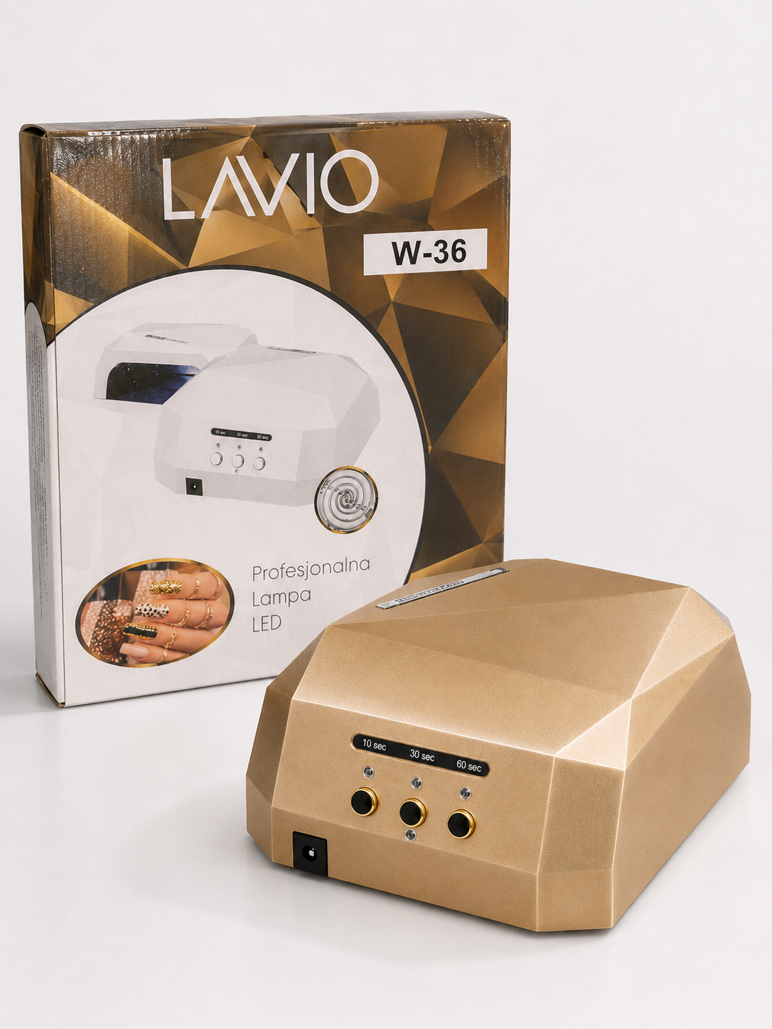 LAVIO Professional Nail Lamp – 36W | Gold