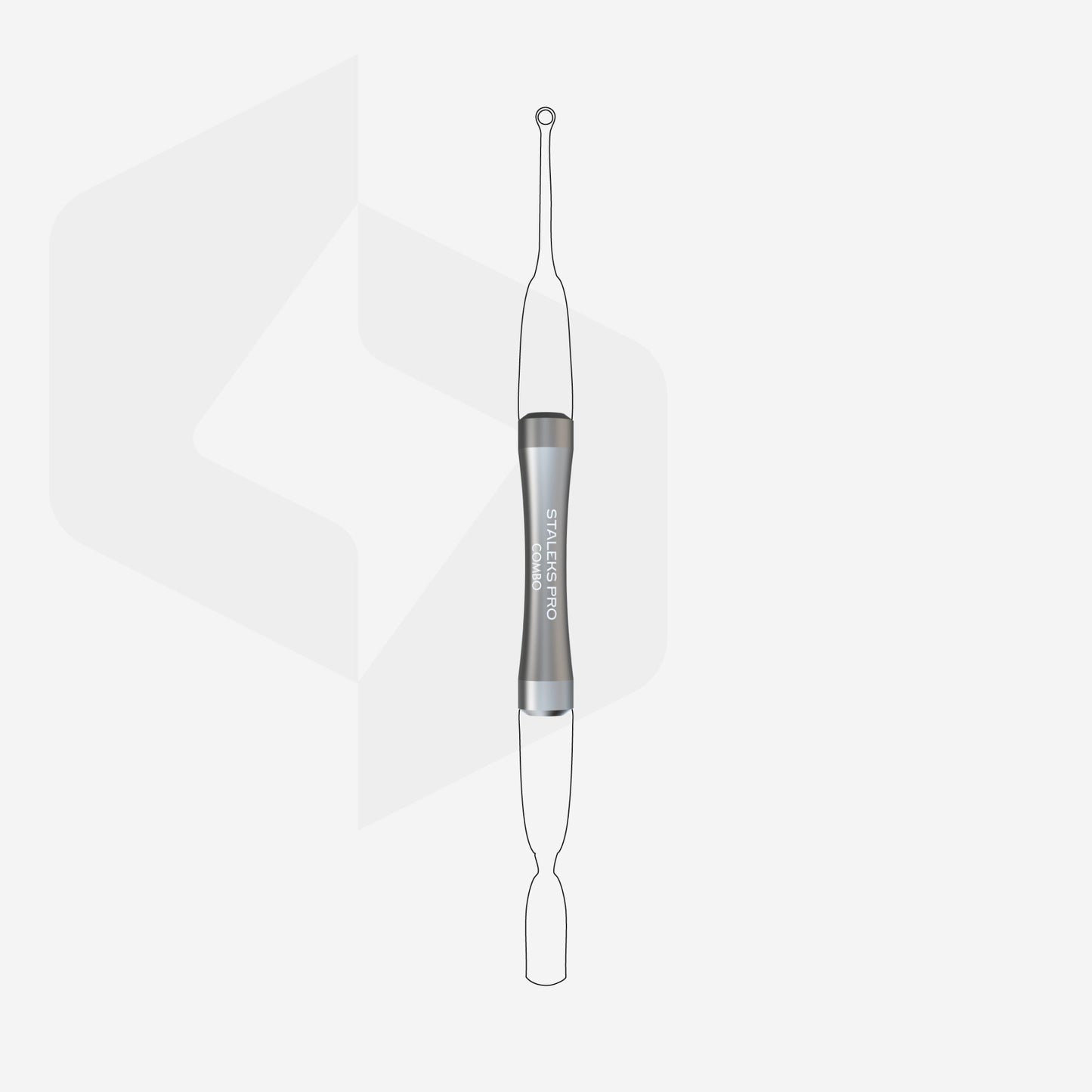 Handle of the manicure or pedicure pusher Combo UNIQ 10 for replaceable working parts