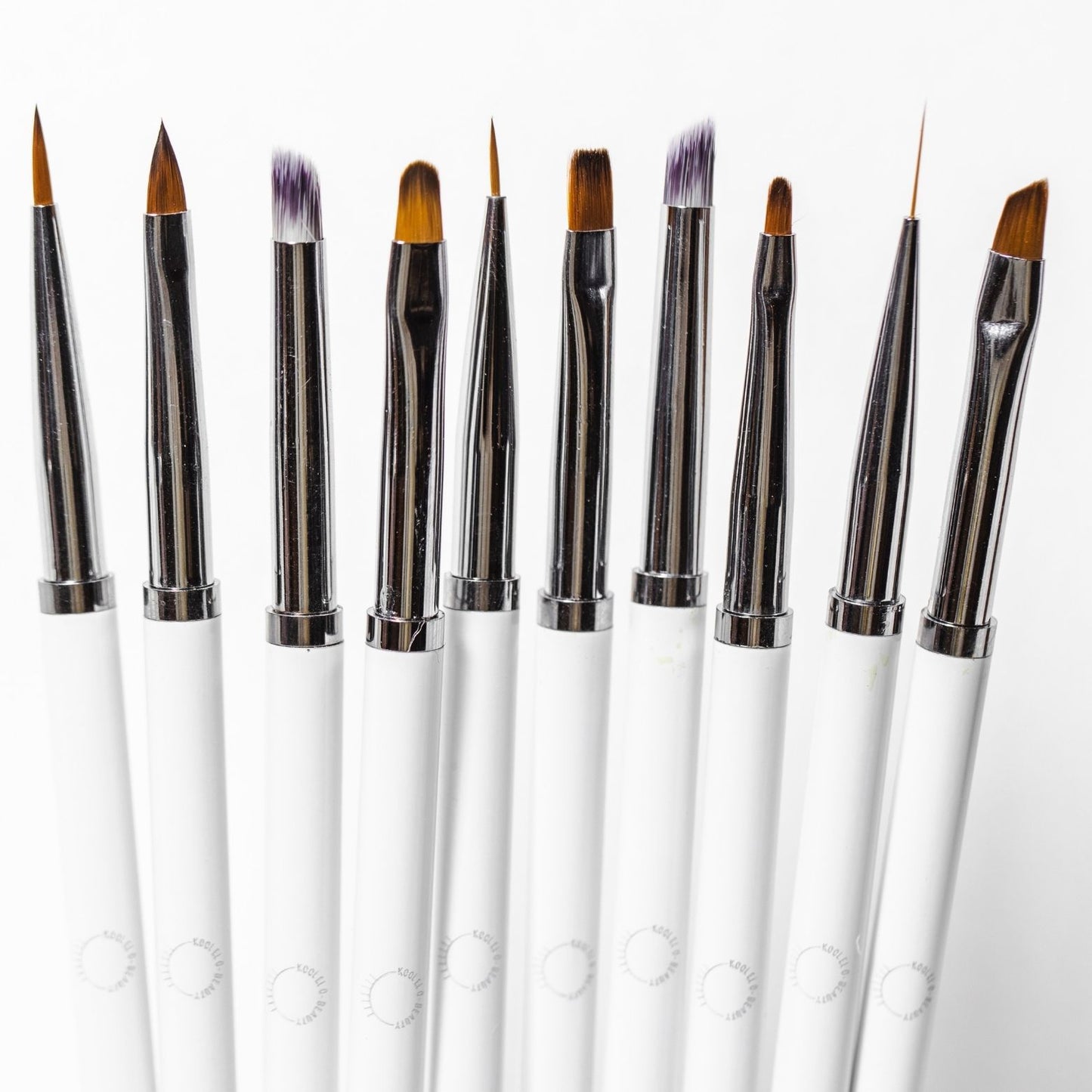 Nail art brush set 10 pieces