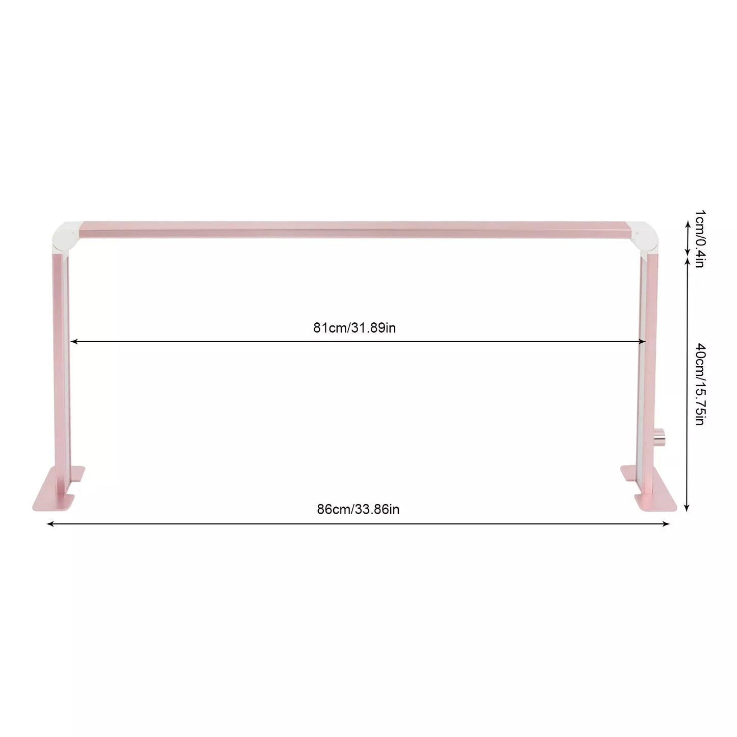 FOLDABLE LED NAIL DESK LAMP - PINK