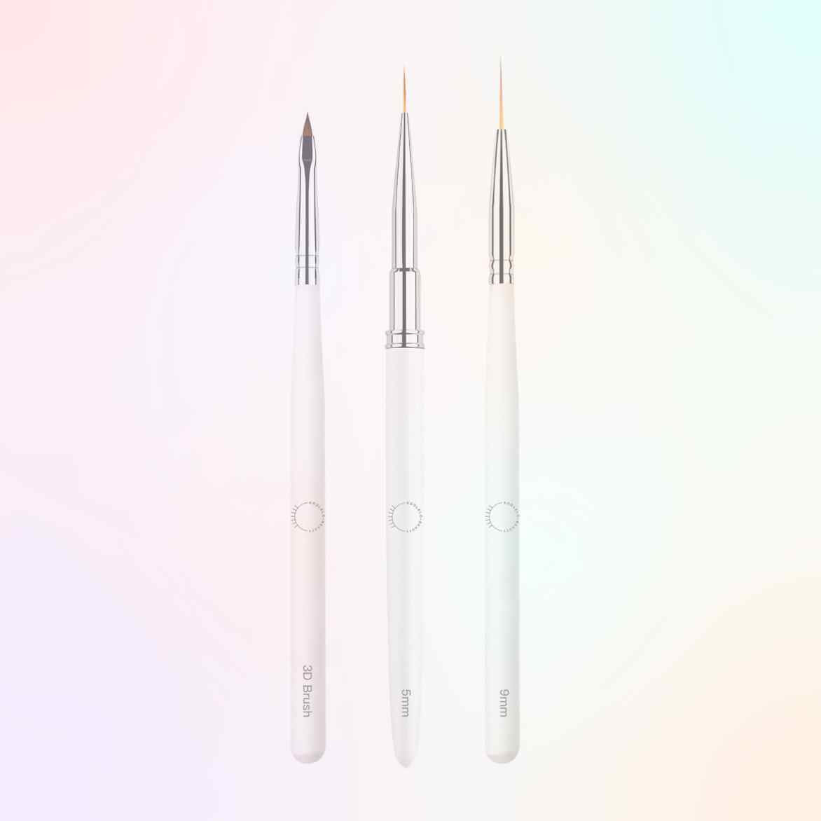 NAIL ART BRUSHES SET OF 3