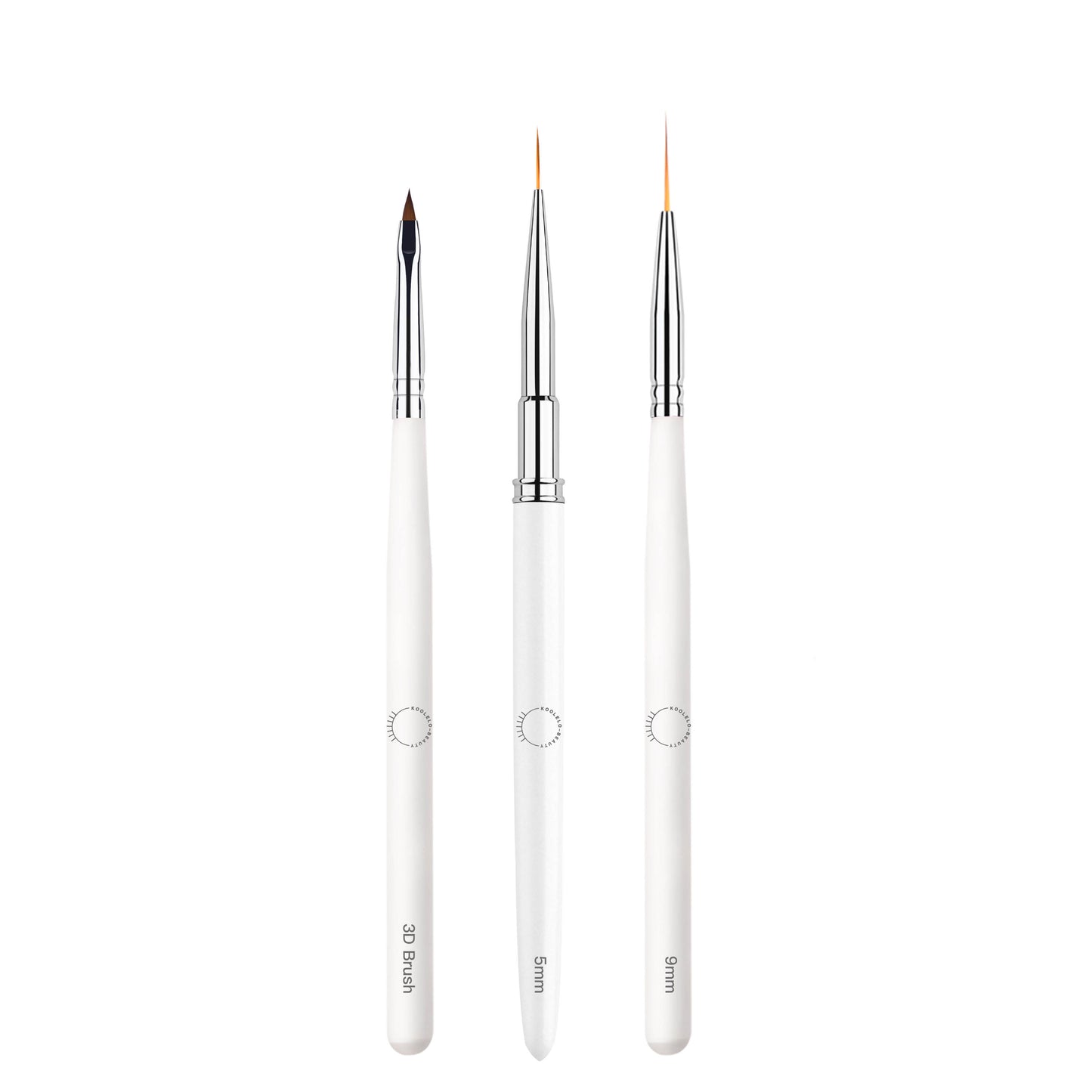 NAIL ART BRUSHES SET OF 3