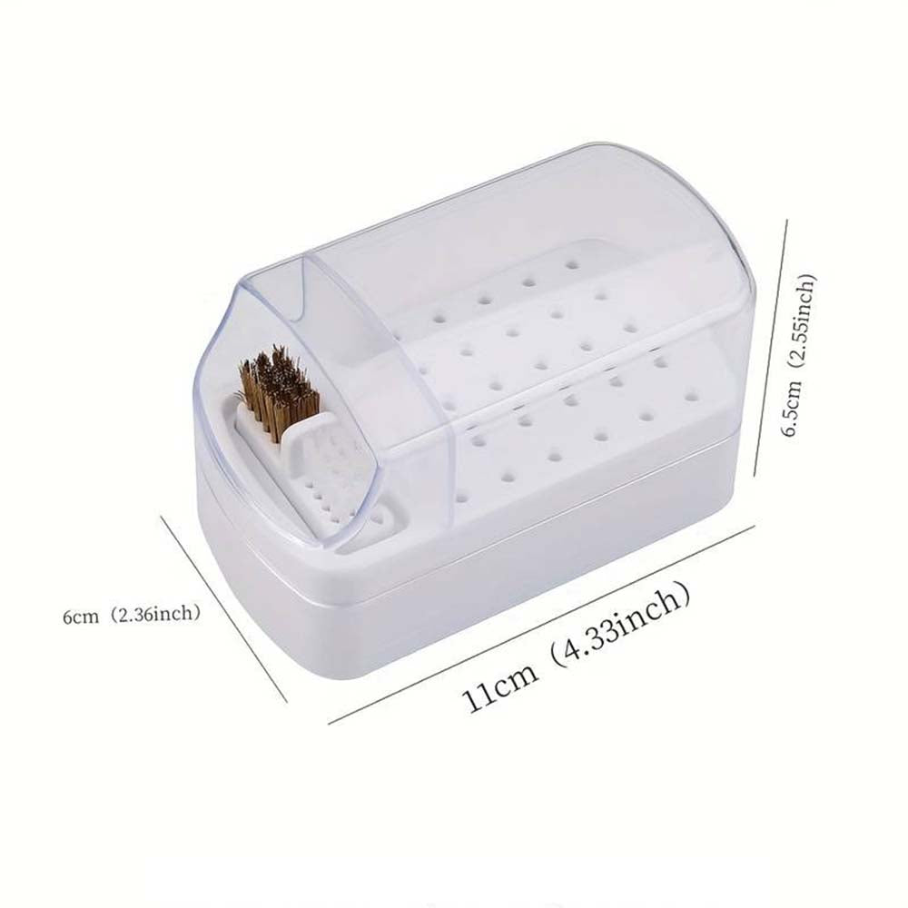 Drill bits Holder with cleaner brush