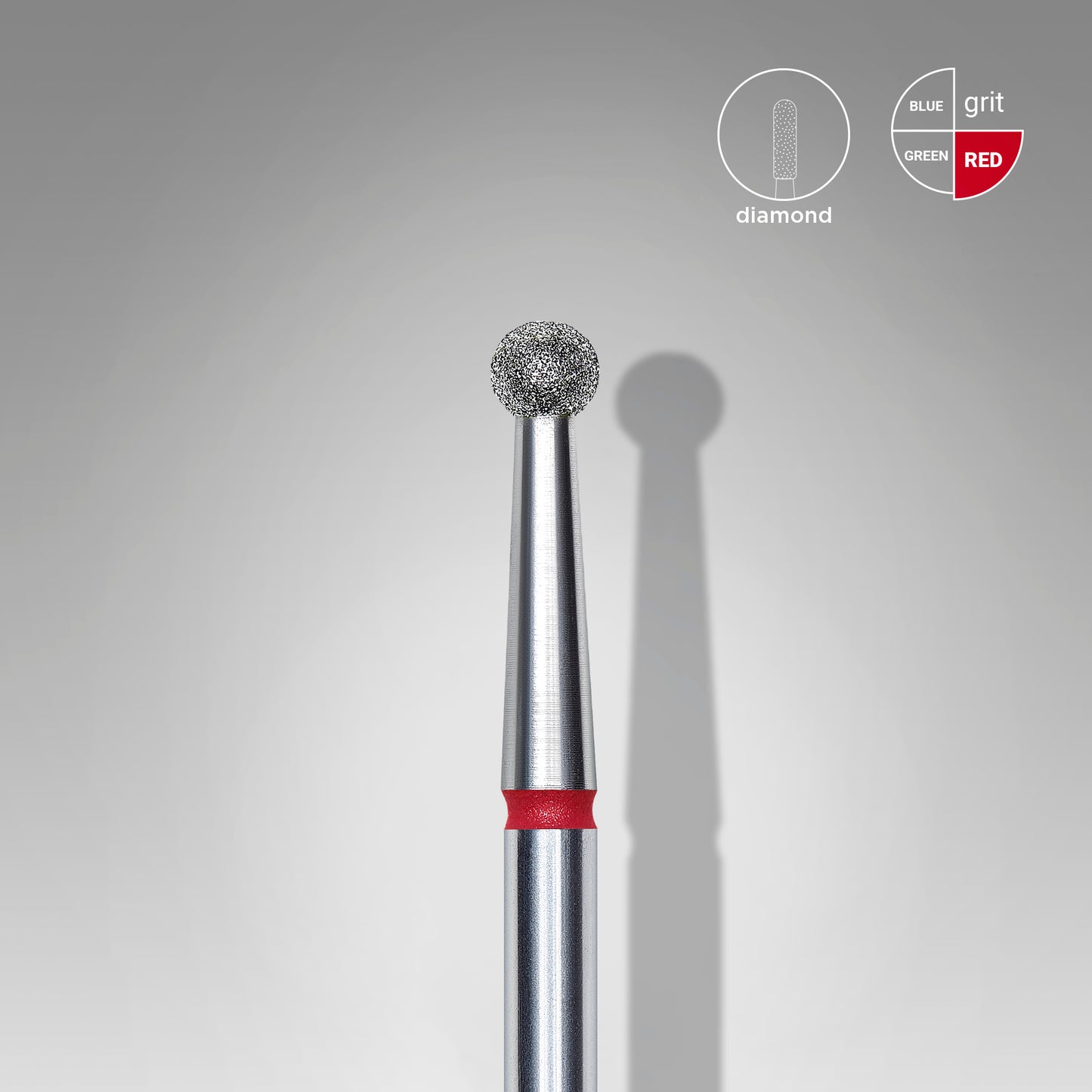STALEKS DIAMOND NAIL DRILL BITS BALL RED