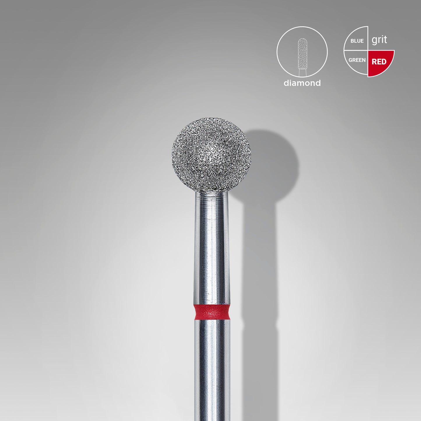 STALEKS DIAMOND NAIL DRILL BITS BALL RED
