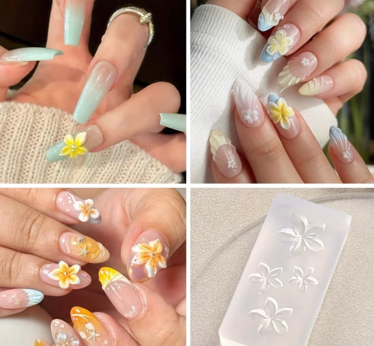 SILICONE 3D NAIL ART