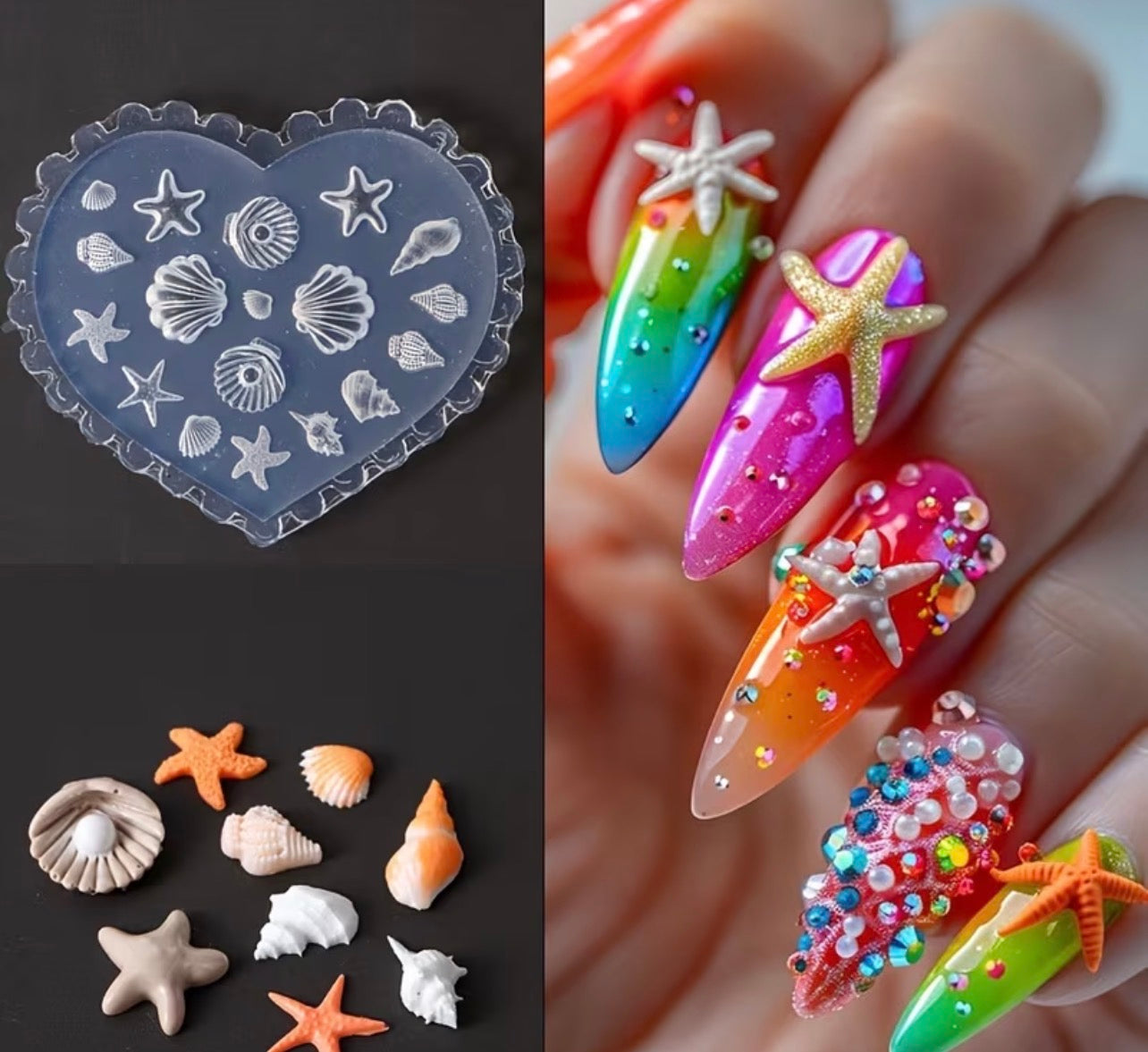 SILICONE 3D NAIL ART