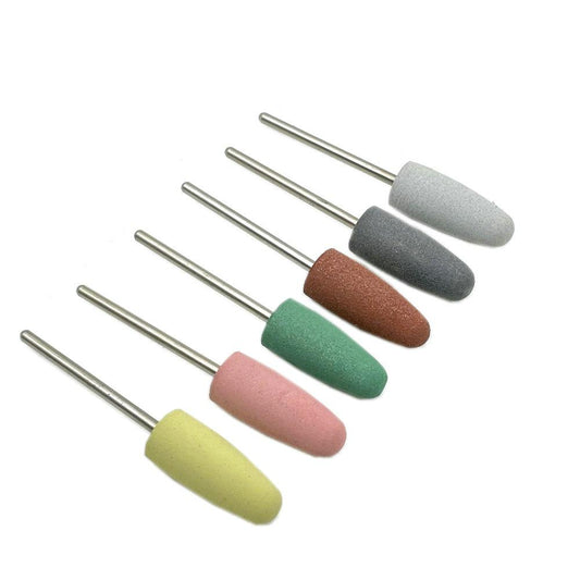 SET OF SILICONE ABRASIVE NAIL BIT