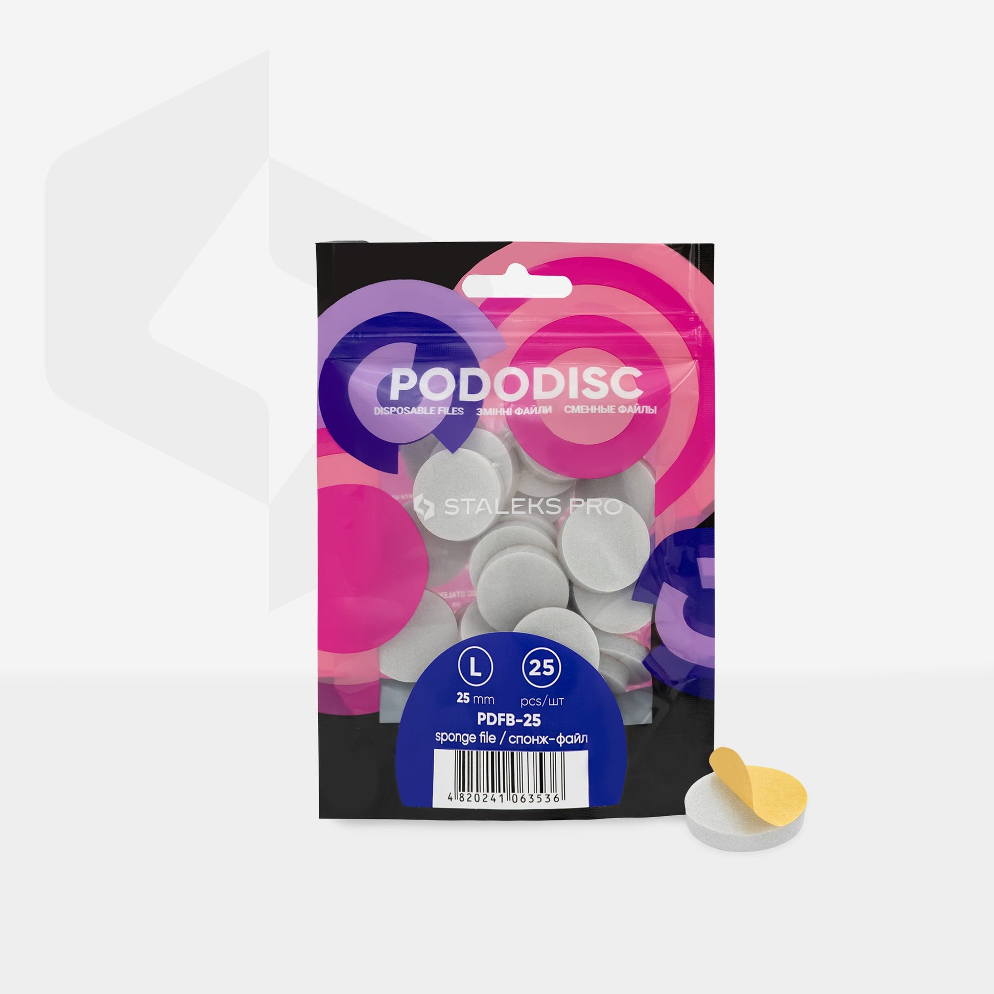 STALEKS Disposable files-sponges for pedicure disc PODODISC L EXPERT 25