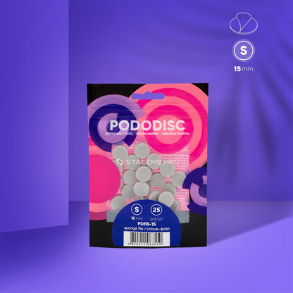 STALEKS Disposable files-sponges for pedicure disc PODODISC S EXPERT 15