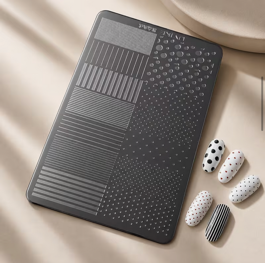 POLKA DOT NAIL ART STEEL STAMP PLATE