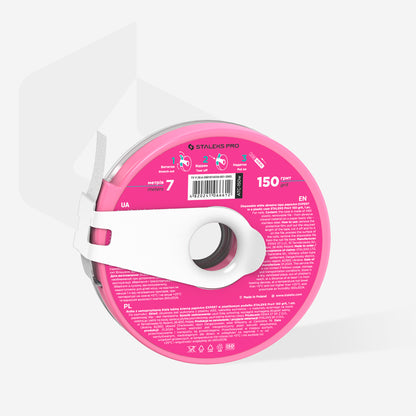 Disposable white abrasive tape papmAm EXPERT in a DONUT CASE