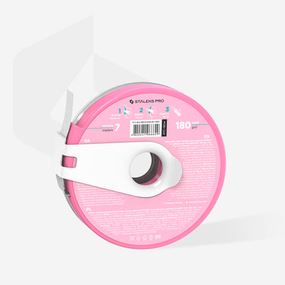 Disposable white abrasive tape papmAm EXPERT in a DONUT CASE